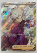 Bede 199/202 Full Art Ultra Rare Trainer Sword & Shield Pokemon TCG NM