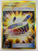 Choice Band 162/147 Secret Rare Gold card Burning Shadows Pokemon TCG NM