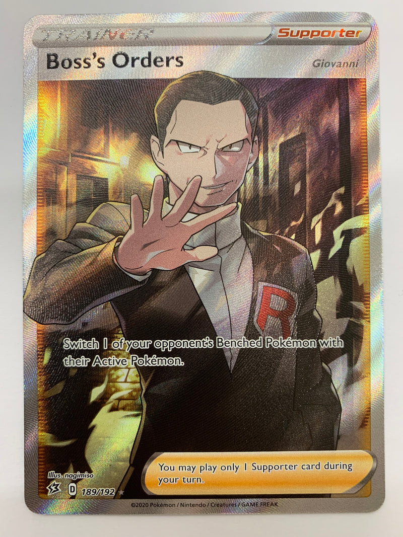 Boss's Orders Trainer 189/192 Rebel Clash Full Art Pokemon TCG NM