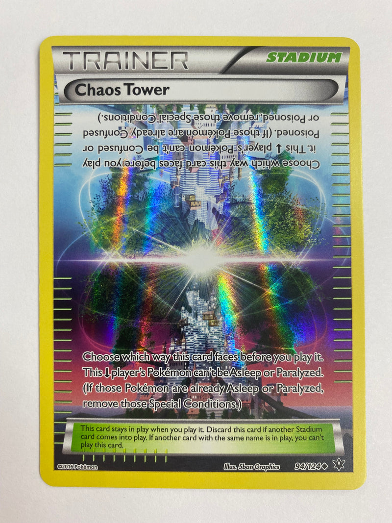 Chaos Tower 94/124 Uncommon Reverse Holo Pokemon Card Near Mint
