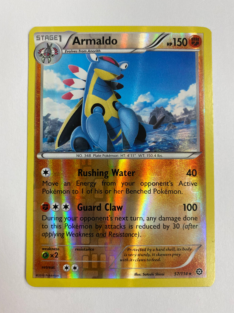 Armaldo 57/114 Reverse Holo Rare Pokemon Card Near Mint Armaldo 57/114 Reverse Holo Rare Pokemon Card Near Mint