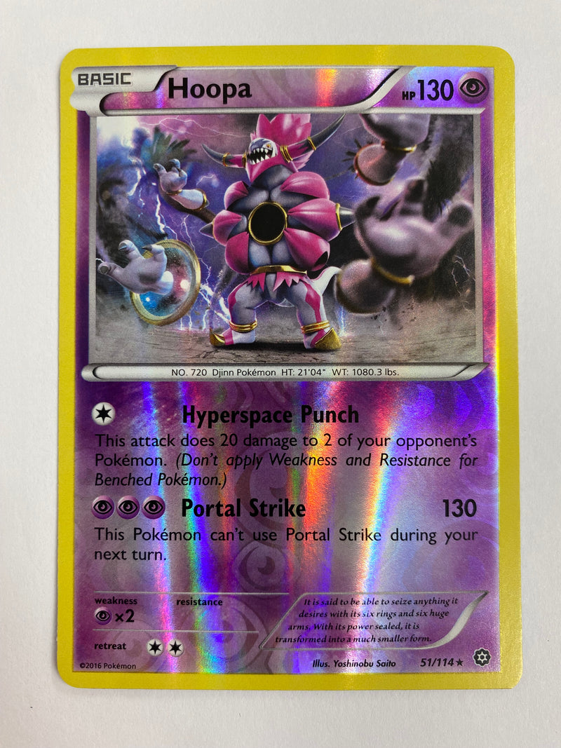 Hoopa  51/114 Rare Reverse Holo Pokemon Card Near Mint