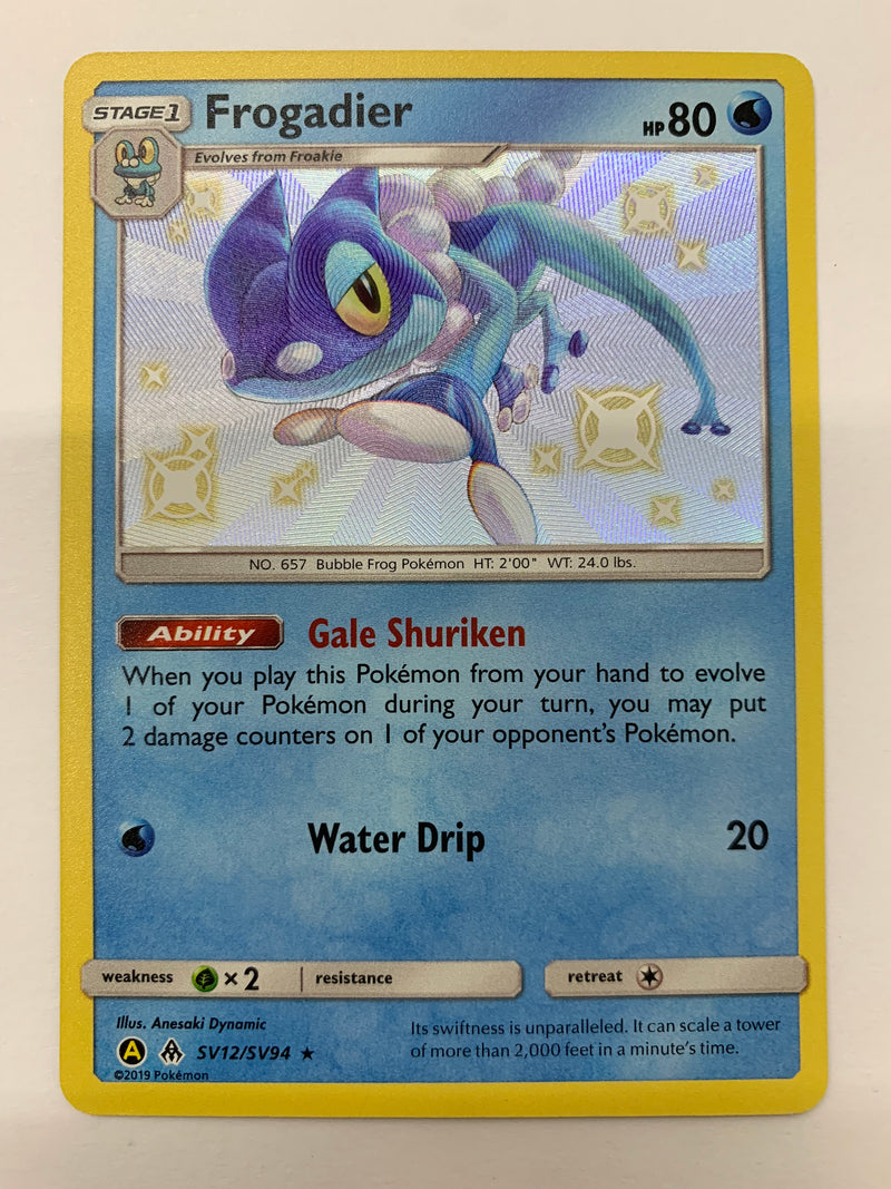Frogadier SV12/SV94 Shiny Hidden Fates Shiny Vault Pokemon TCG NM
