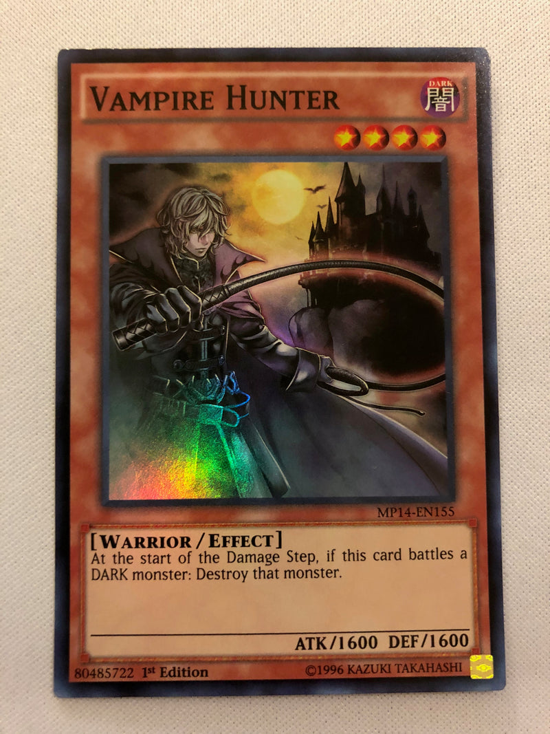 vampire hunter yugioh card Yugioh Vampire Hunter MP14-EN155 Super Rare 1st Edition Near Mint