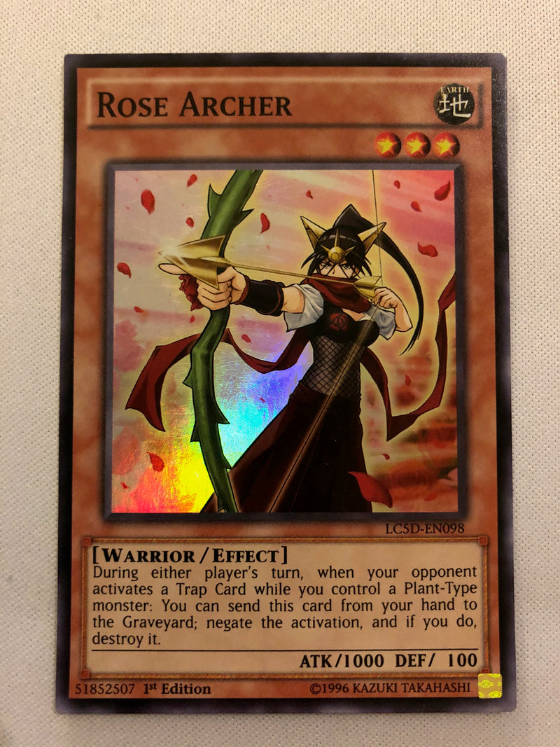 Yugioh Rose Archer LC5D-EN098 Super Rare 1st Edition Near Mint Yugioh Rose Archer LC5D-EN098 Super Rare 1st Edition Near Mint