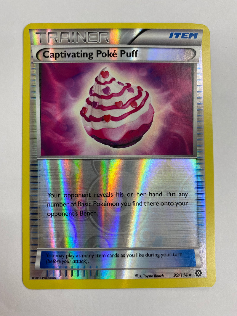 Captivating Poke Puff 99/114 Uncommon Reverse Holo Pokemon Card NM