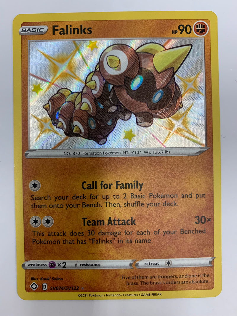 Falinks SV074/SV122 Shining Fates Shiny Holo Foil Rare Pokémon TCG NM