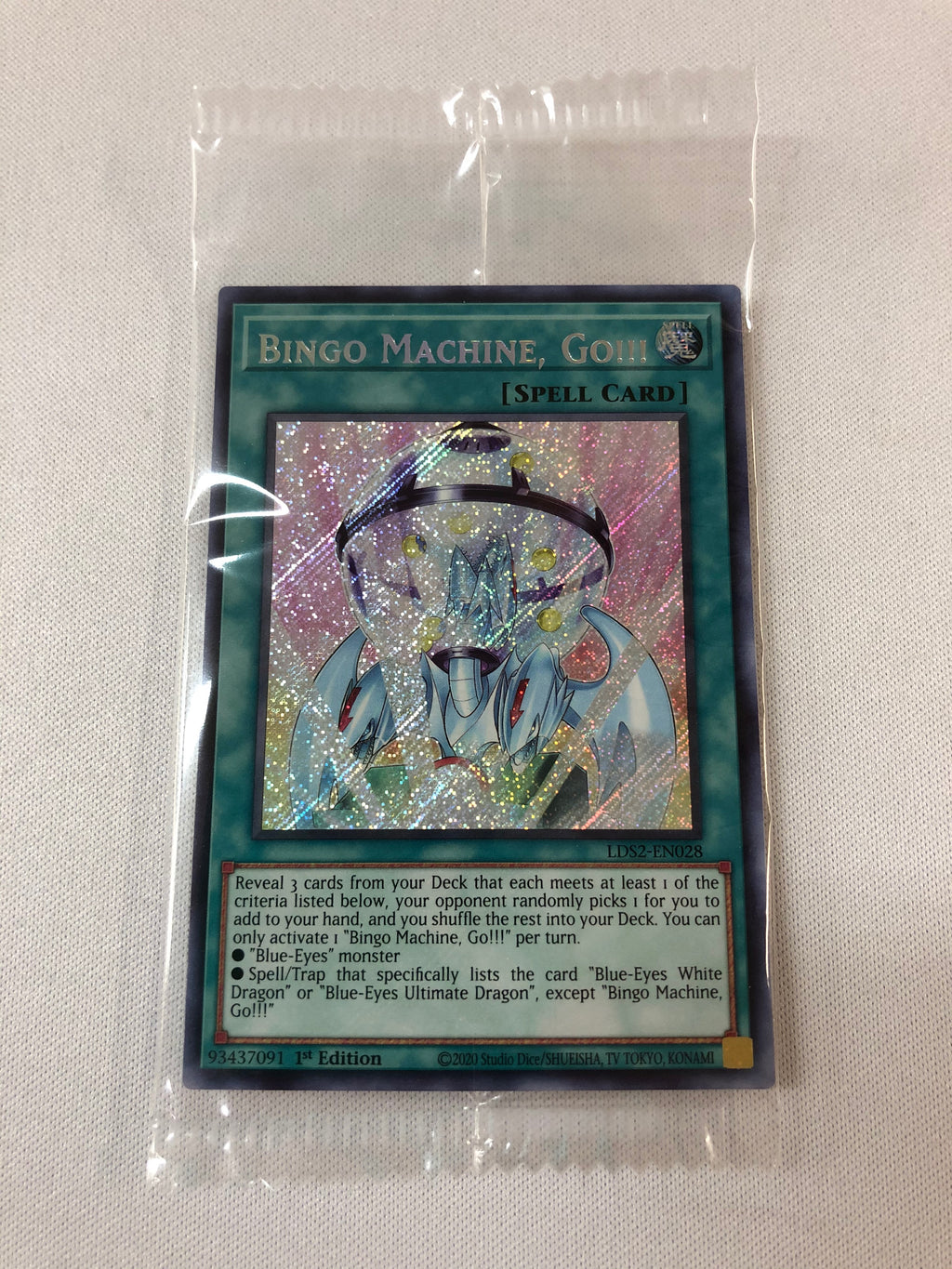yugioh machine spell cards Yugioh Bingo Machine, Go! LDS2-EN028 1st Edition Secret Rare Mint Seal