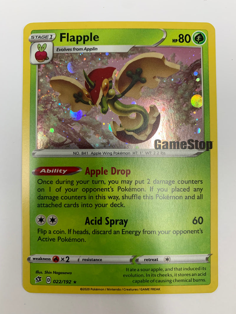 Flapple 022/192 Gamestop Promo Holo Pokémon TCG NM