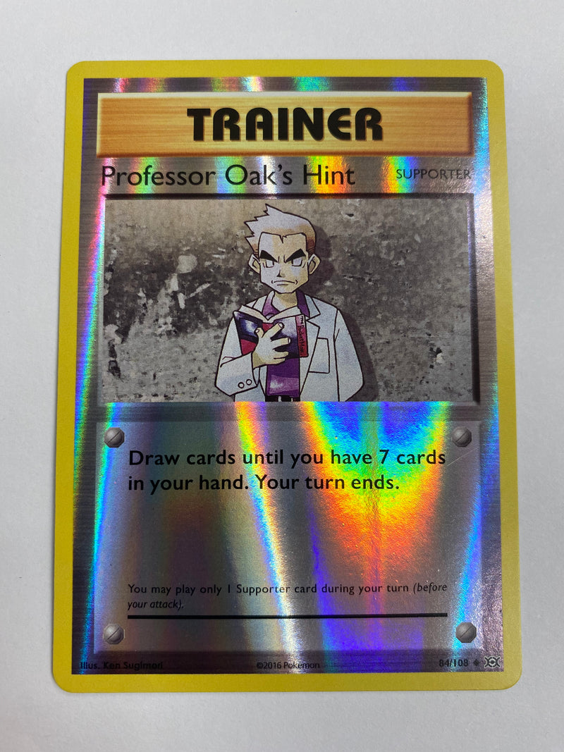 Professor Oak's Hint 84/108 Reverse Holo XY Evolutions Pokemon Card NM