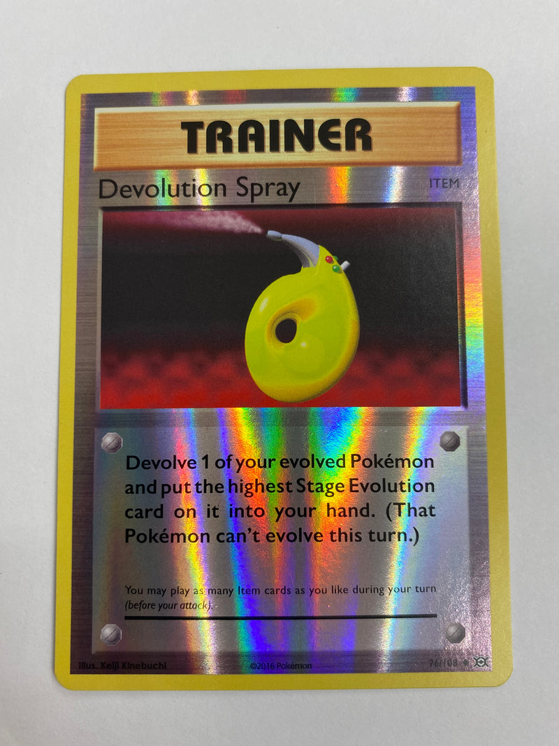 Devolution Spray 76/108 Pokemon Card Reverse Holo Near Mint