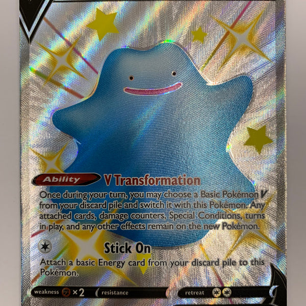 Ditto V SV118/SV122 Shining Fates Shiny Ultra Rare Pokemon TCG NM/Mint Ditto V SV118/SV122 Shining Fates Shiny Ultra Rare Pokemon TCG NM/Mint