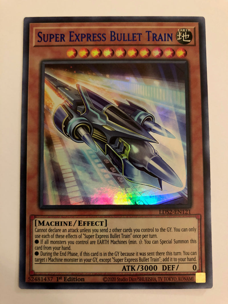 Yugioh Super Express Bullet Train LDS2-EN121 Ultra Rare Blue 1st Edition Near Mint