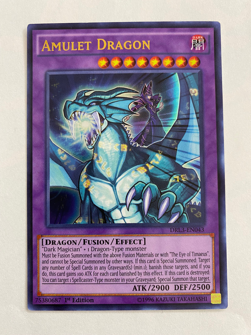 Yugioh Amulet Dragon DRL3-EN043 Ultra Rare 1st Edition Near Mint