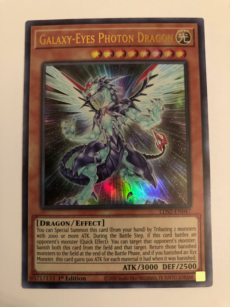 Yugioh Galaxy-Eyes Photon Dragon LDS2-EN047 1st Edition Ultra Rare Nea Yugioh Galaxy-Eyes Photon Dragon LDS2-EN047 1st Edition Ultra Rare Nea