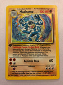 Machamp 8/102 Base Set Holo Rare 1st Edition Pokemon Card Near Mint/Excellent