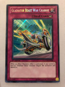 Yugioh Gladiator Beast War Chariot LCGX-EN266 1st Edition Secret Rare Near Mint