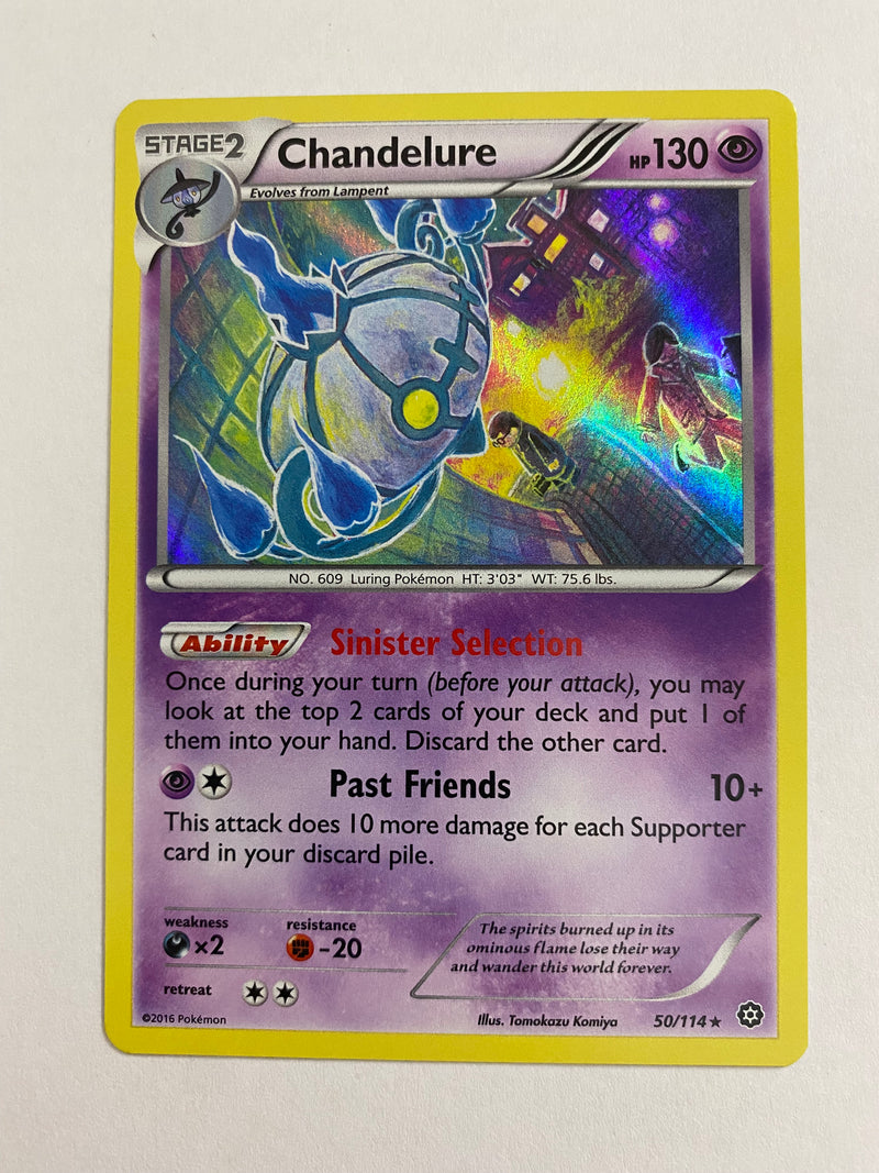 Chandelure 50/114 Holo Rare Pokemon Card Near Mint