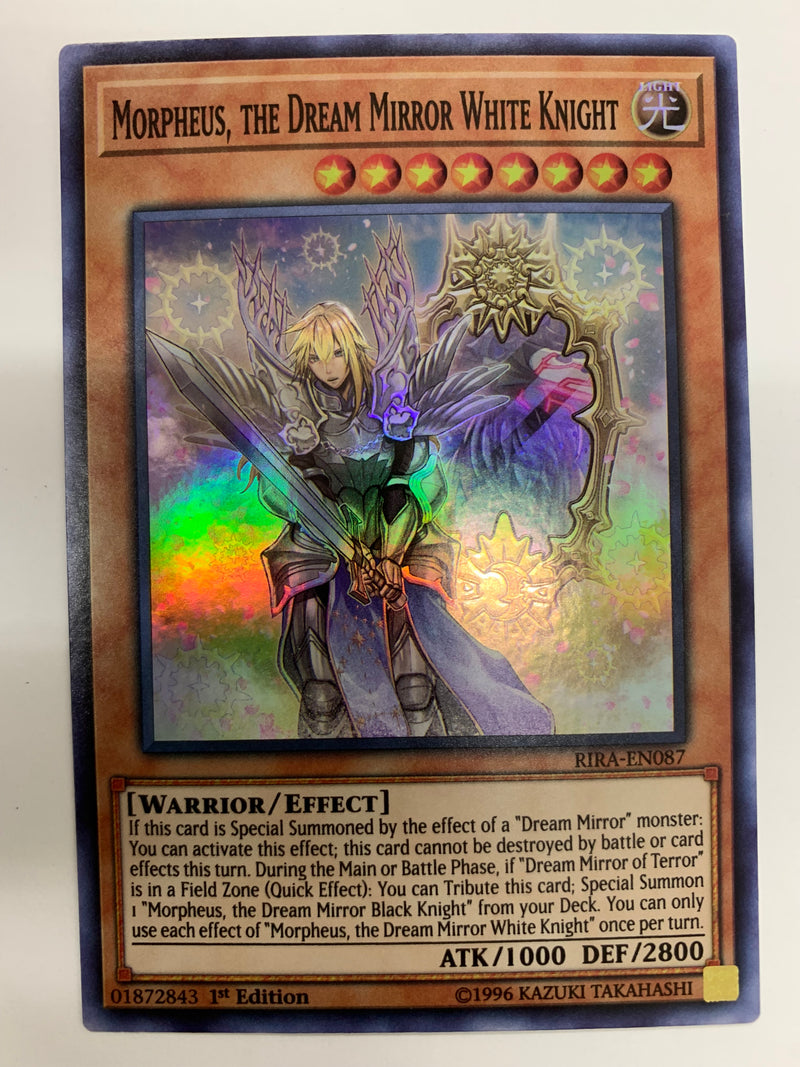 Morpheus the Dream Mirror White Knight RIRA-EN087 Super Rare 1st Edition NM