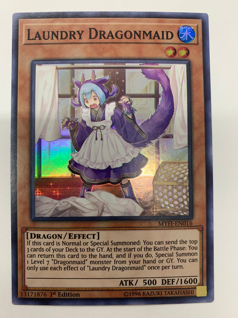 Laundry Dragonmaid MYFI-EN016 Super Rare 1st Edition Yugioh Card Near Mint