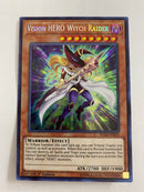 Yugioh Vision HERO Witch Raider BLLR-EN026 Secret Rare  1st Edition Near Mint