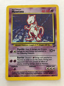 Mewtwo 10/130 Holo Rare Vintage Base Set 2 Pokemon Card Near Mint/Excellent