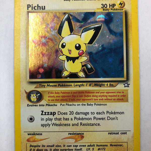 Pichu 12/111 Neo Genesis Holo Rare Pokemon Card Near Mint/Excellent