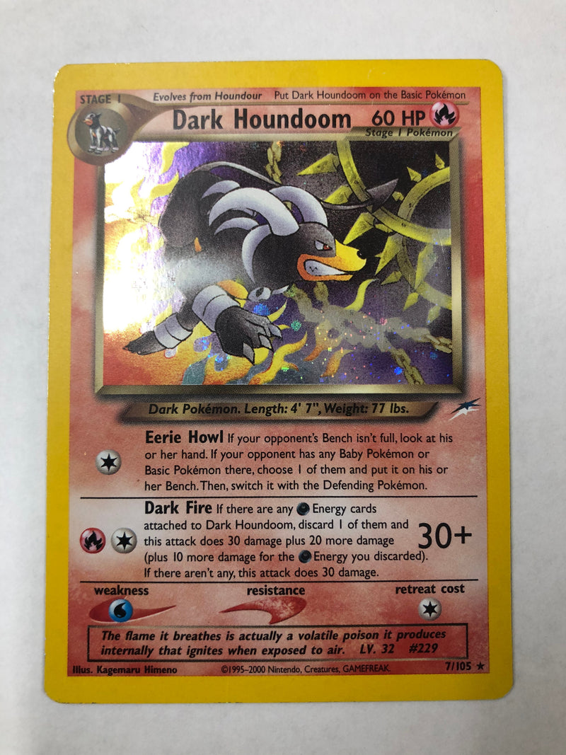 Dark Houndoom 7/105 Holo Rare Neo Destiny Pokemon Card Near Mint Dark Houndoom 7/105 Holo Rare Neo Destiny Pokemon Card Near Mint