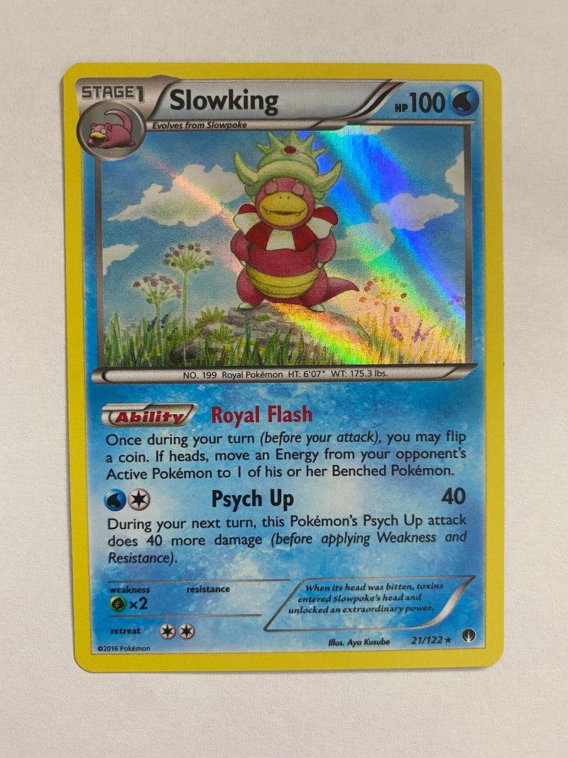Slowking 21/122 XY BREAKpoint Pokemon  Card Holo Rare Naer Mint