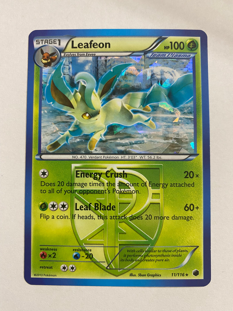 Leafeon 11/116   Holo Rare Pokemon Card Near Mint