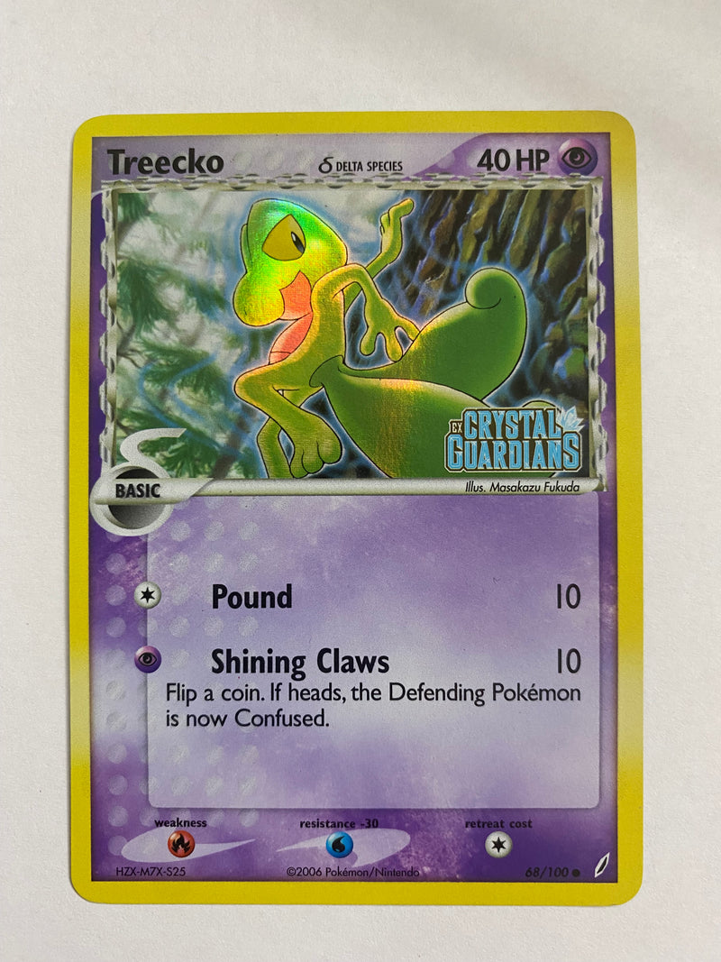 Treecko 68/100  Holo Rare Pokemon Card Naer Mint