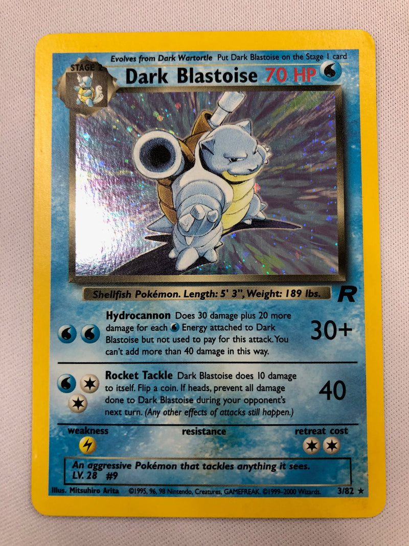 Dark Blastoise 3/82 Team Rocket Holo Ultra Rare Pokemon Card Near Mint Dark Blastoise 3/82 Team Rocket Holo Ultra Rare Pokemon Card Near Mint