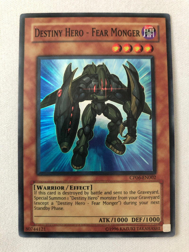 Yugioh Destiny Hero - Fear Monger CP06-EN002 Super Rare Near Mint