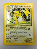 Lt. Surge''s Raichu 11/132 Holo Rare 1st Edition Gym Challenge Pokemon Card Near Mint