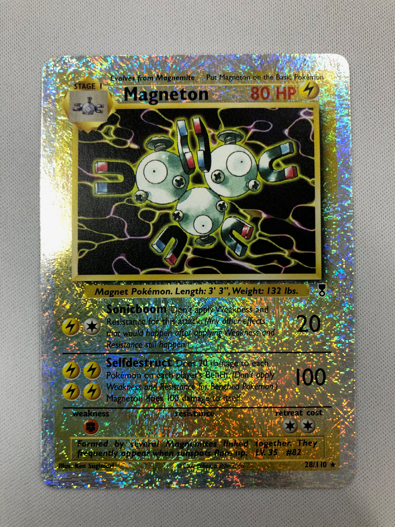 Magneton 28/110 Legendary Collection Reverse Holo Pokemon Card Near Mint