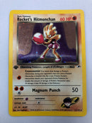 Rocket’s Hitmonchan 11/132 1st Edition Gym Heroes Holo Rare Pokemon Card Near Mint