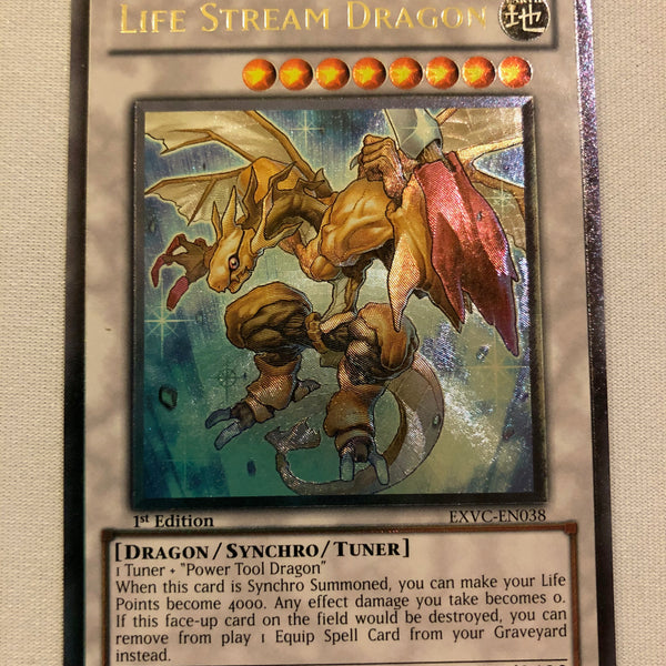 Yugioh Life Stream Dragon EXVC-EN038 Ultimate Rare 1st Edition Near Mi