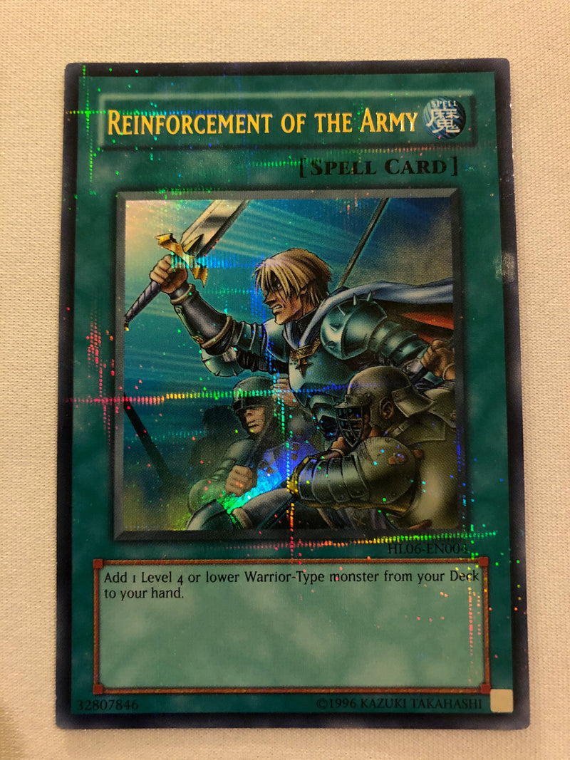 Yugioh Reinforcement of the Army HL06-EN004 Ultra Parallel Rare Near M Yugioh Reinforcement of the Army HL06-EN004 Ultra Parallel Rare Near M