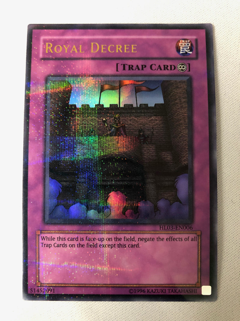 yugioh hobby league cards Yugioh Royal Decree HL03-EN006 Hobby League Ultra Rare Parallel Near M