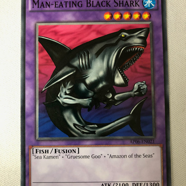 shark yugioh cards Yugioh Man-Eating Black Shark AP06-EN021 Common Near Mint