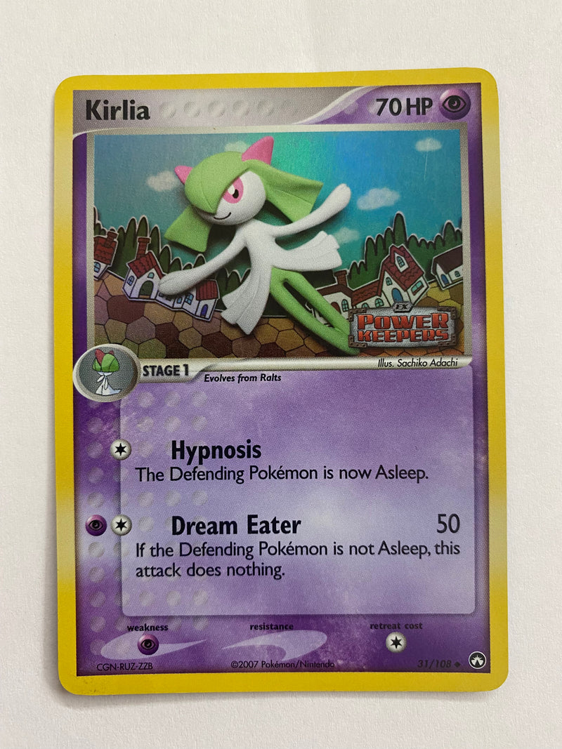 Kirlia  31/108 Holo Rare Pokemon Card Near Mint
