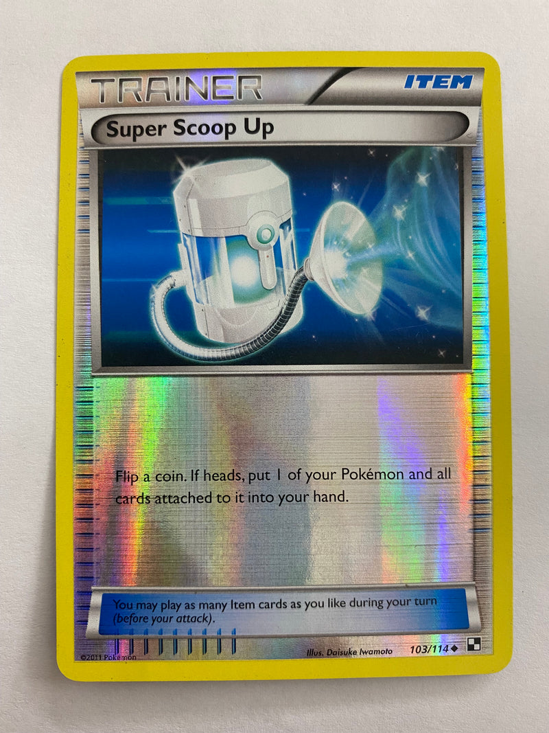 Super  Scoop UP 103/114 Pokemon Card. Reverse Holo Naer Mint