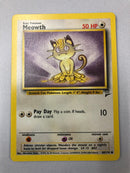 Meowth 80/130 Base Set 2 Pokemon Card Near Mint