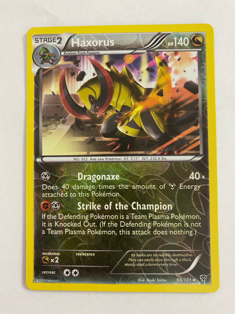 Haxorus 69/101 Reverse Holo Pokemon Card Naer Mint