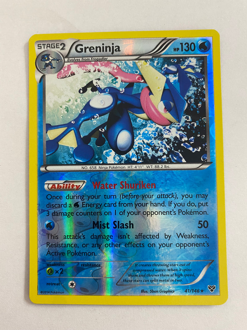 Greninja 41/146 Reverse Holo Rare Pokemon Card Naer Mint