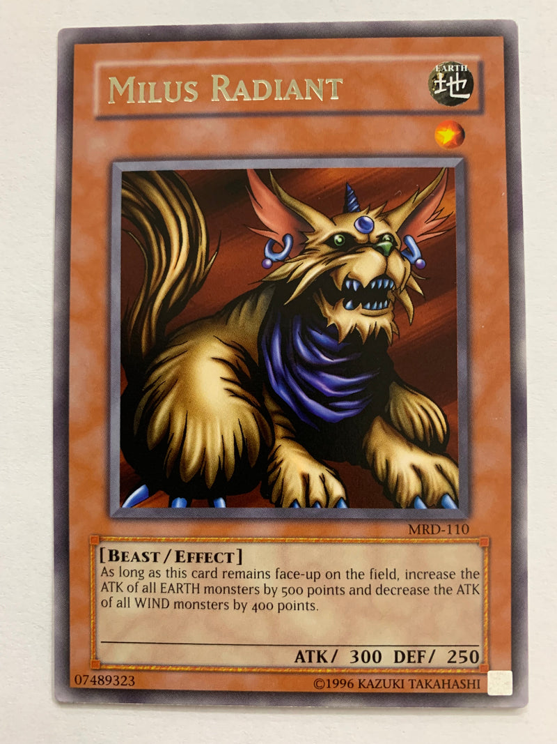 Milus Radiant MRD-110 Rare Unlimited Edition YuGiOh TCG NM