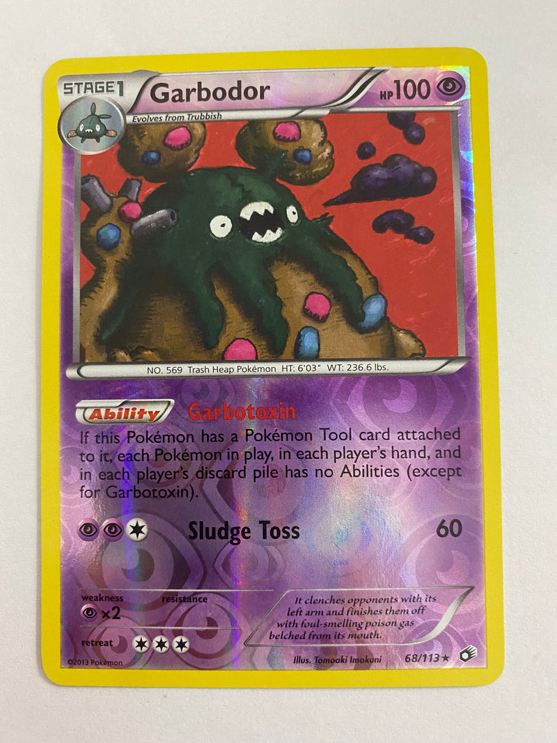 Garbodor  68/113  Reverse Holo Pokemon Card Naer Mint
