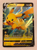Pikachu V SWSH063 SWSH Black Star Promo Holo Pokemon Card Near Mint