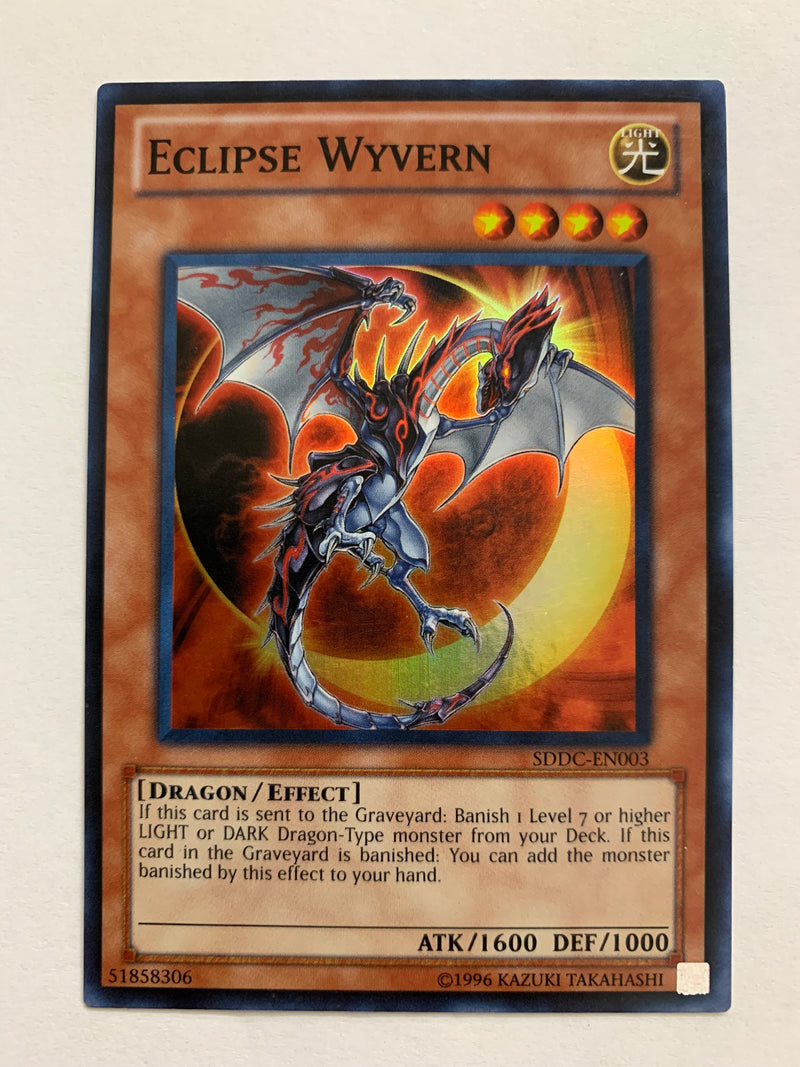 yugioh wyvern deck Eclipse Wyvern SDDC-EN003 Super Rare 1st Edition YuGioh! TCG NM