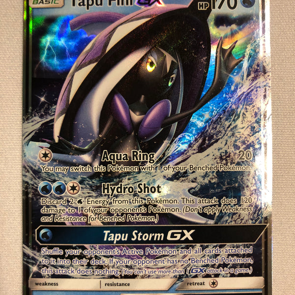Tapu Fini GX 39/147 Holo Ultra Rare Burning Shadows Pokemon Card Near Mint